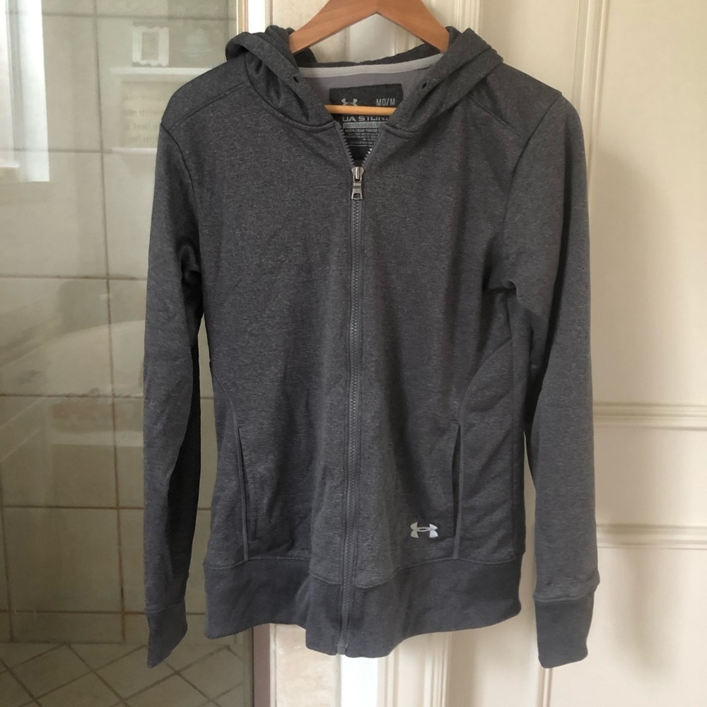 Under Armour grey zip up hoodie